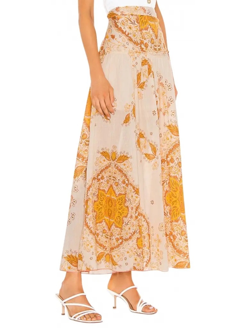 Free People Farrah Drop Waist Maxi Skirt